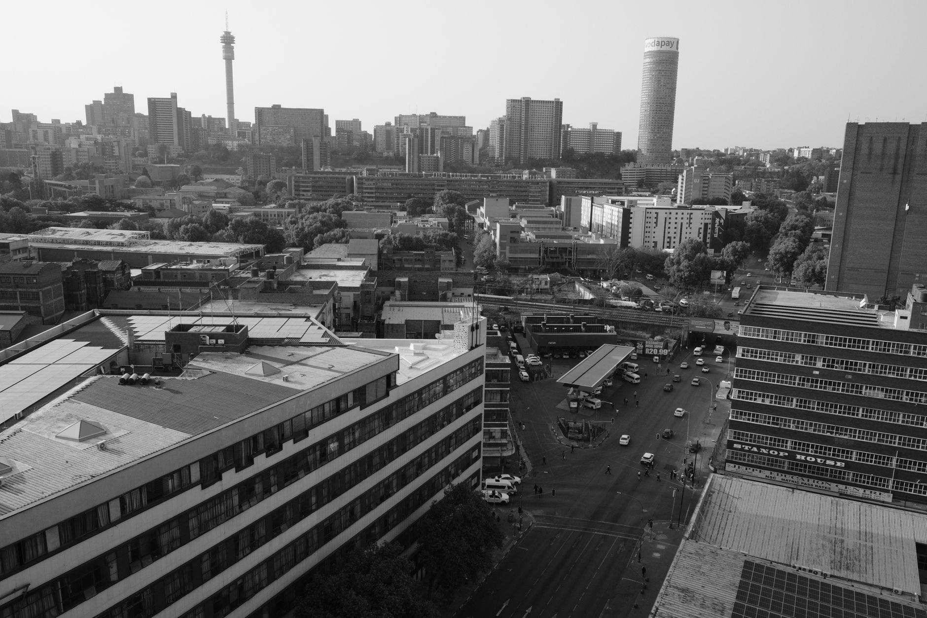 Office towers in Johannesburg, representing TD Markets' South African base.