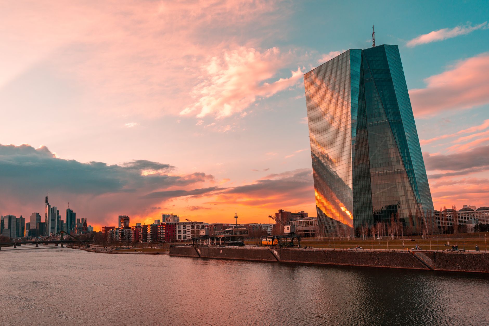Exterior of a central bank building, representing the ECB ahead of Christine Lagarde's departure as president.