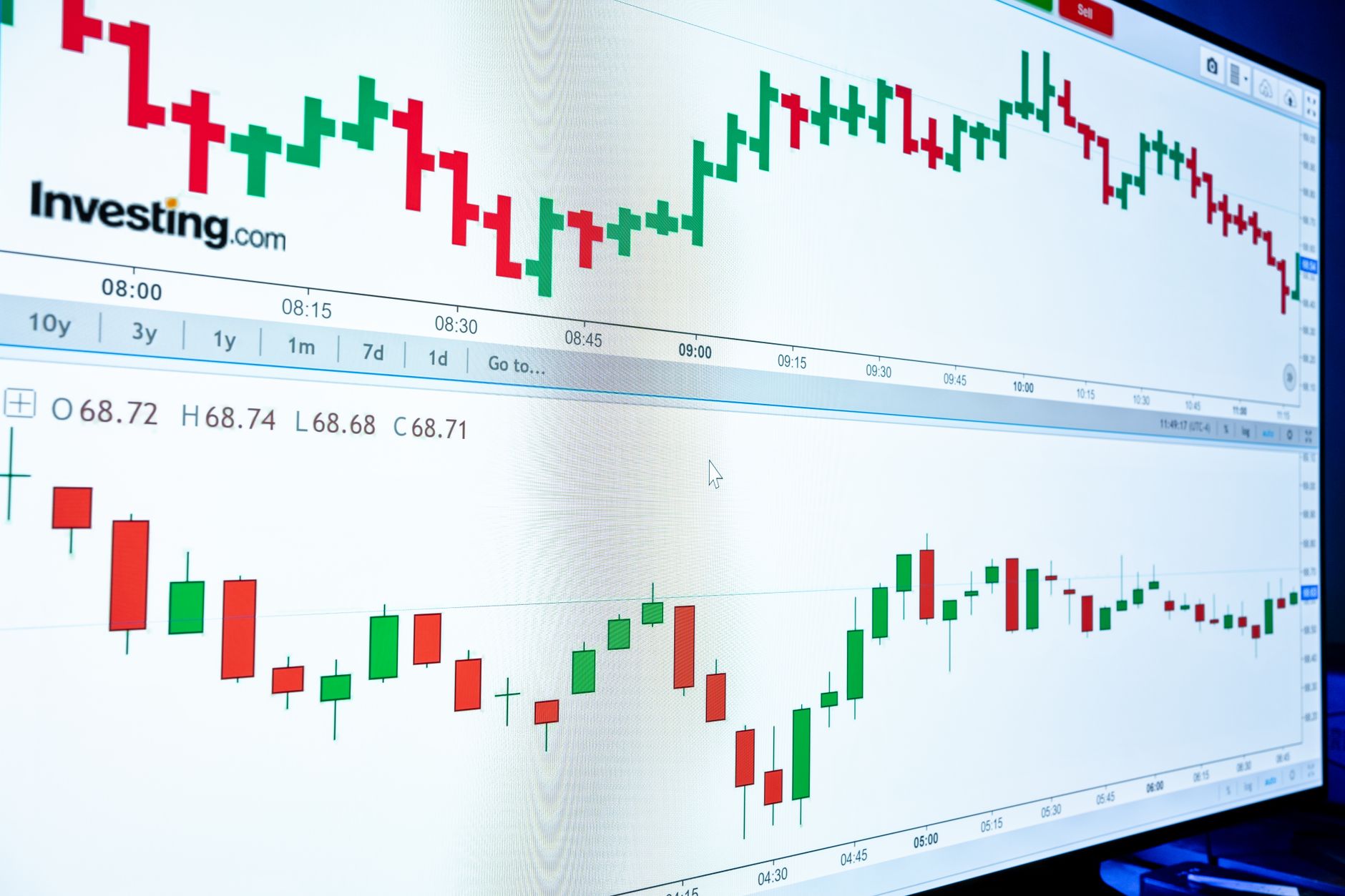 Engineer reviewing a trading dashboard showing market data feed metrics